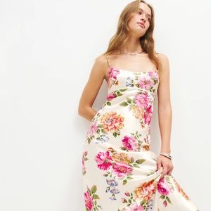 Reformation Kailyn Silk Dress